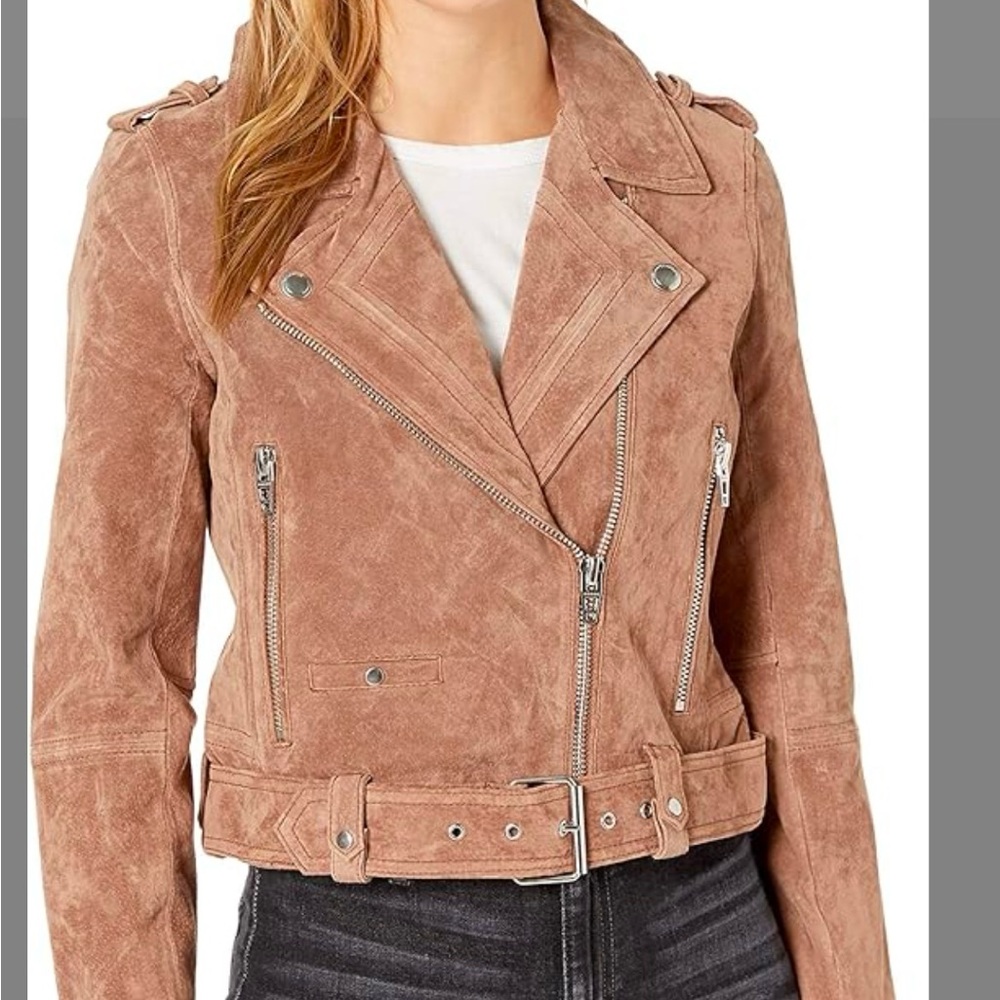 Blank NYC suede Moto Jacket